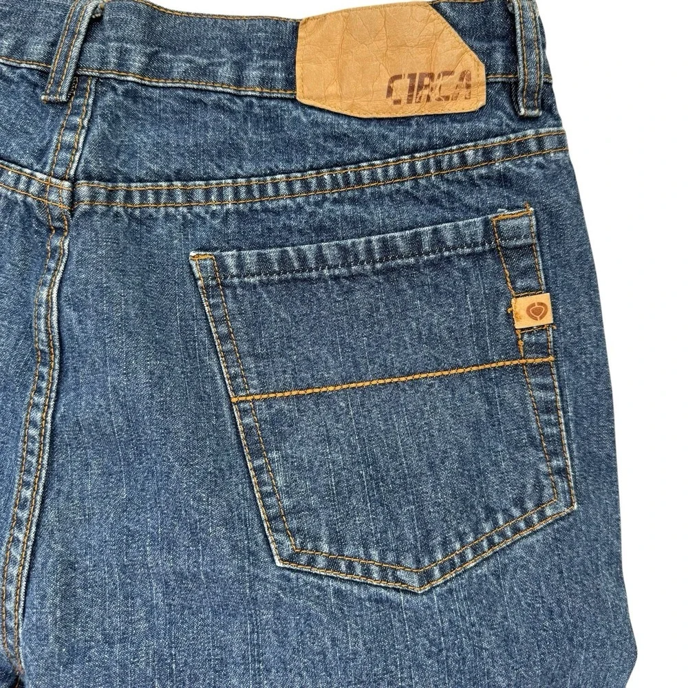 VTG C1RCA Circa 33x31* Regular Button Fly Straight Leg Men's Blue Jeans Muska‎
